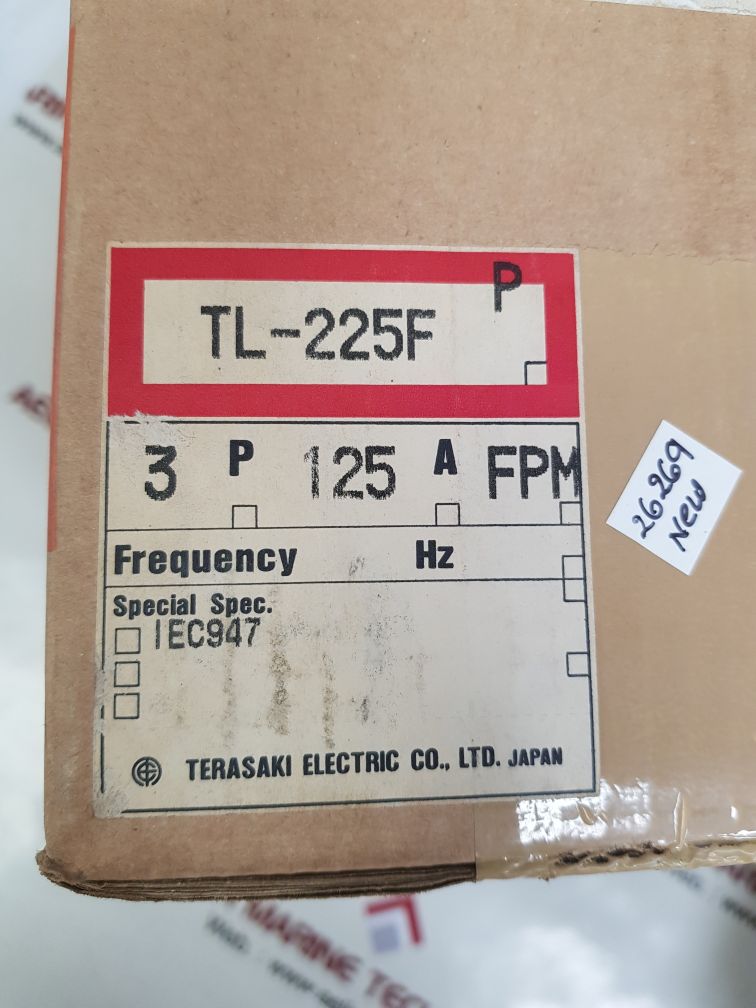Terasaki tl-225f 3-pole circuit breaker 125a
