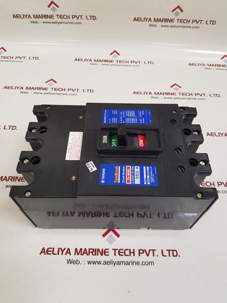 Terasaki tl-400e 3-pole circuit breaker 350a
