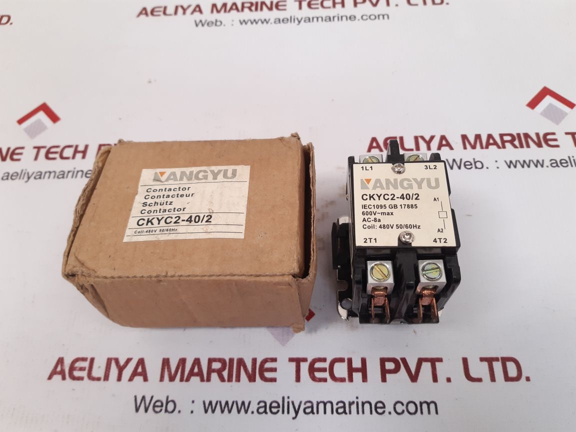 Kangyu contactor ckyc2-40/2 coil 480v 50/60hz