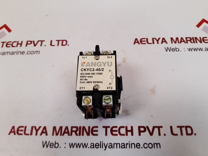 Kangyu contactor ckyc2-40/2 coil 480v 50/60hz