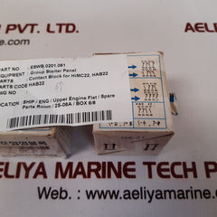 Hyundai hab22 aux. contact block ith=16a