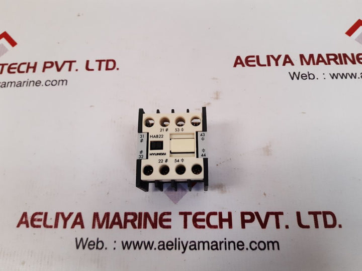 Hyundai hab22 aux. contact block ith=16a