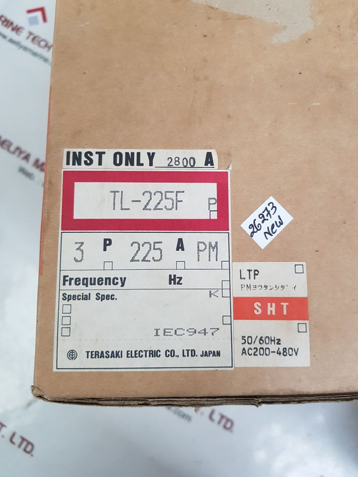 Terasaki tl-225f 3-pole circuit breaker 225a