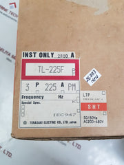 Terasaki tl-225f 3-pole circuit breaker 225a