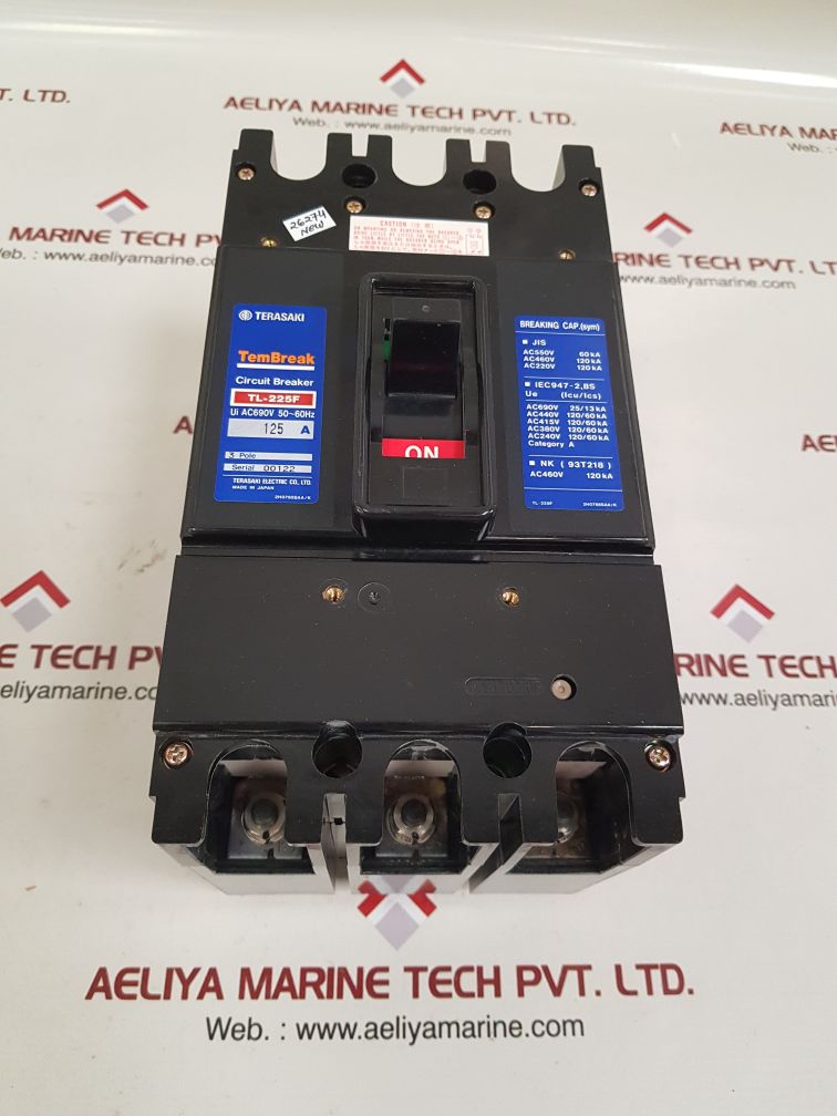 Terasaki tl-225f 3-pole circuit breaker