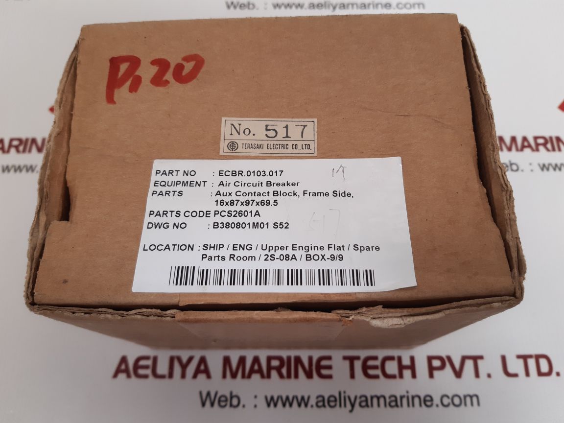 Terasaki electric ecbr.0103.017 aux contact block