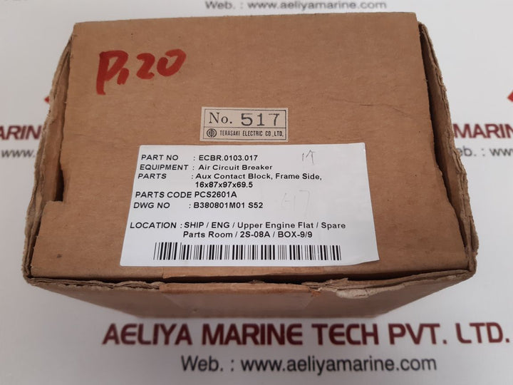 Terasaki electric ecbr.0103.017 aux contact block