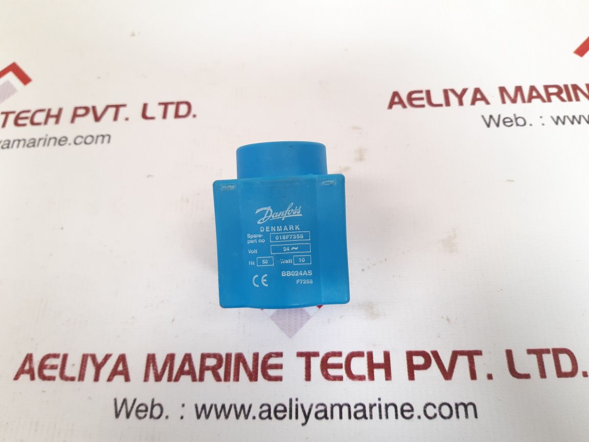 Danfoss 018F7358 Solenoid Valve Coil 24 Volt 50Hz