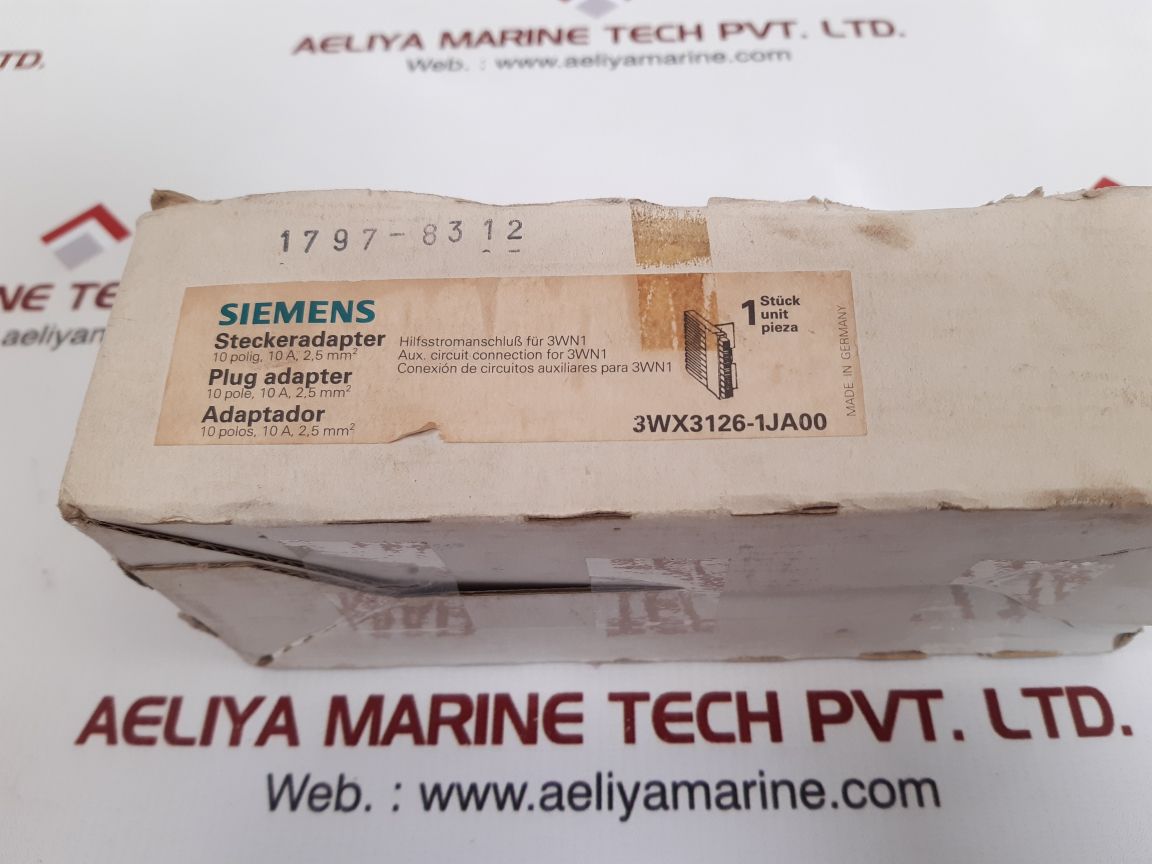 Siemens 3wx3126-1ja00 plug adapter
