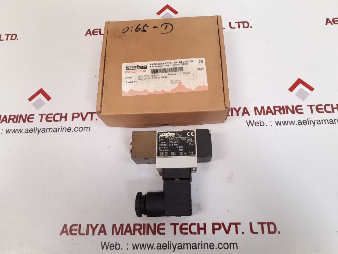 Trafag 9b0.2877 pressure switch 0...6 bar 