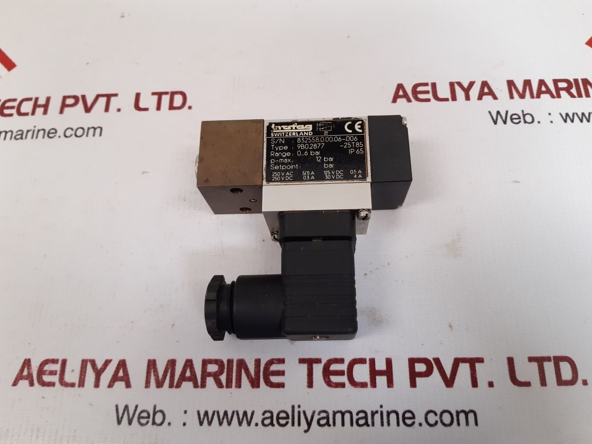 Trafag 9b0.2877 pressure switch 0...6 bar 