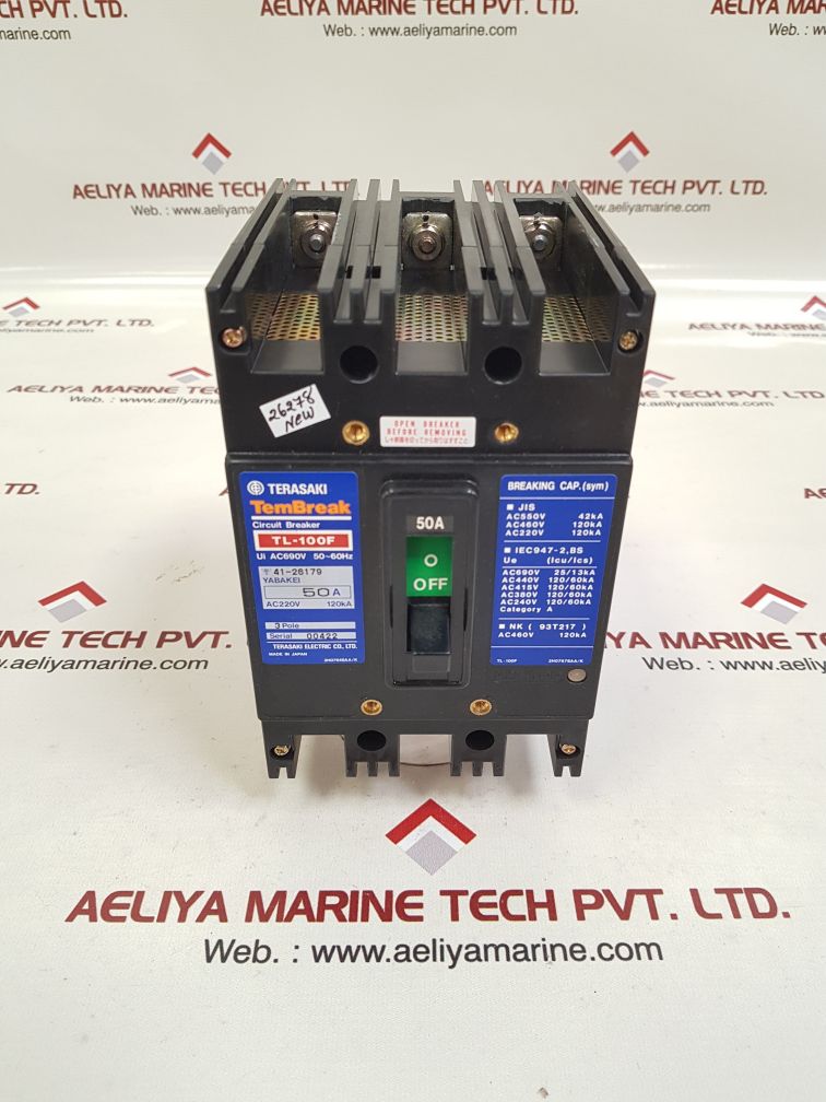 Terasaki tl-100f tembreak circuit breaker 50a