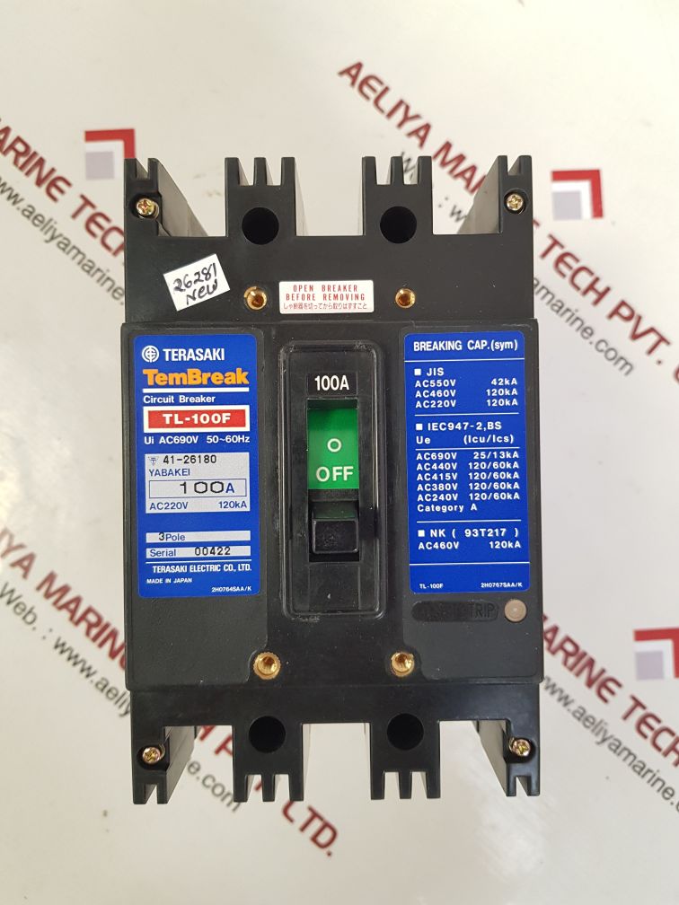Terasaki tl-100f tembreak circuit breaker