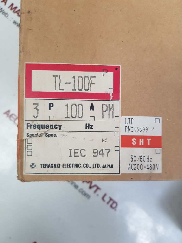 Terasaki tl-100f circuit breaker 100 a