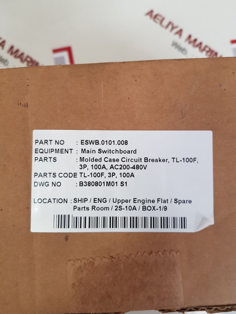 Terasaki tl-100f circuit breaker 100 a