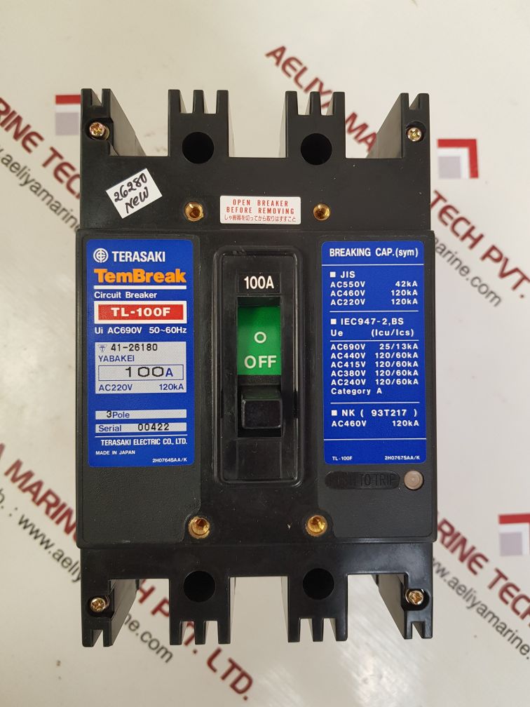 Terasaki tl-100f circuit breaker 100 a