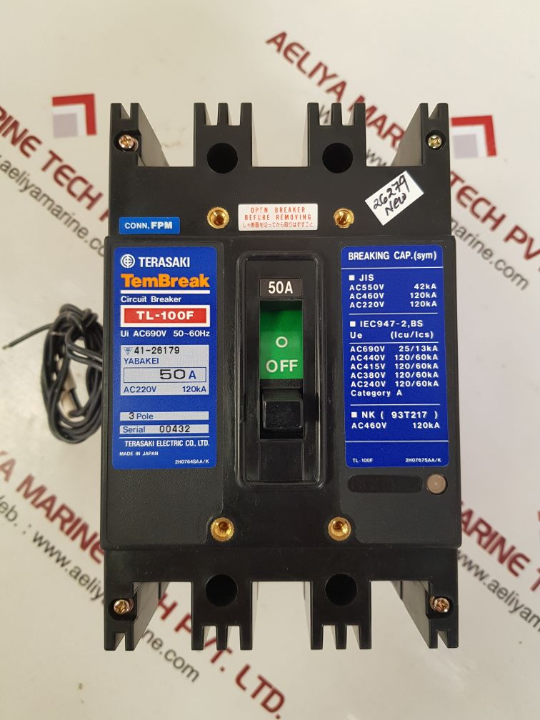 Terasaki tl-100f circuit breaker