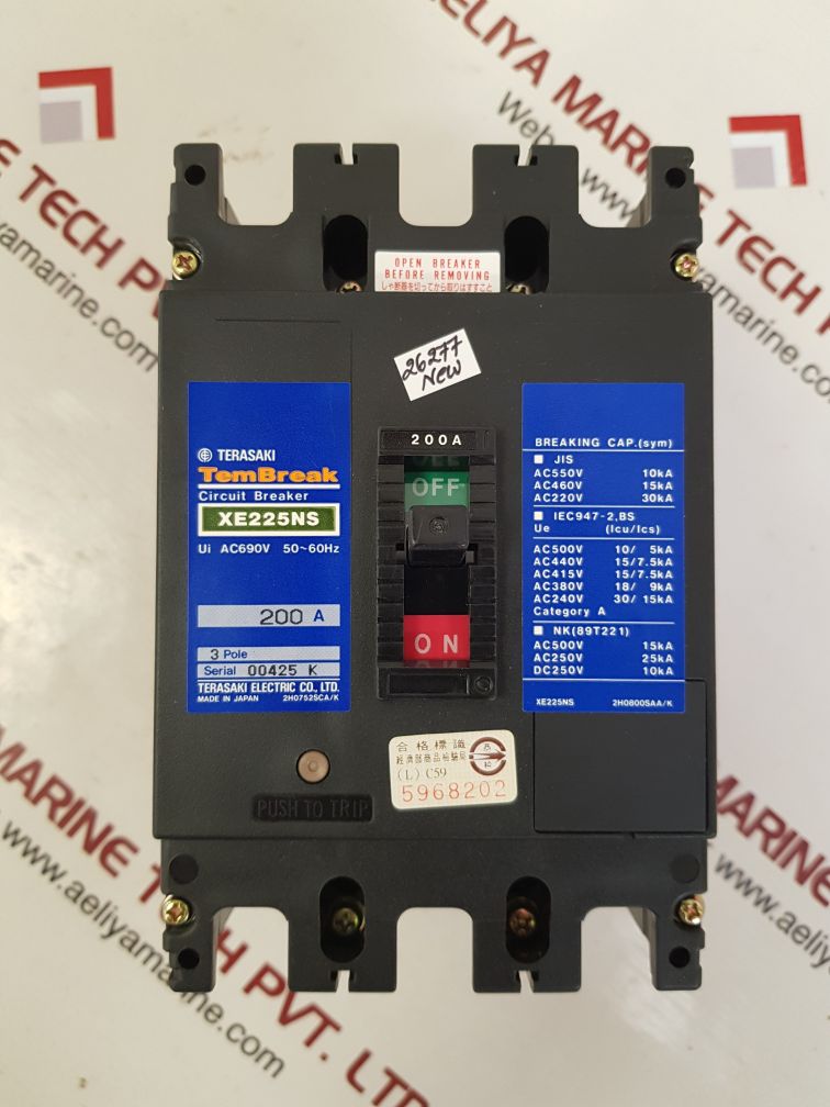 Terasaki xe225ns tembreak circuit breaker 200a