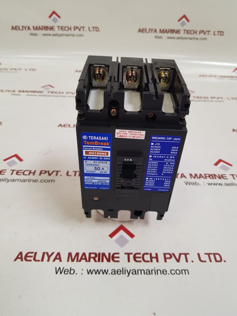 Terasaki xh100ns tembreak circuit breaker 50a