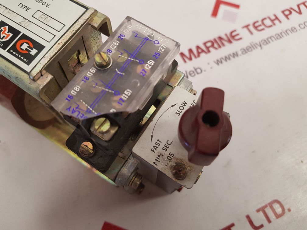 Bhartia cutler-hammer krtpn 20 d.c. time delay relay