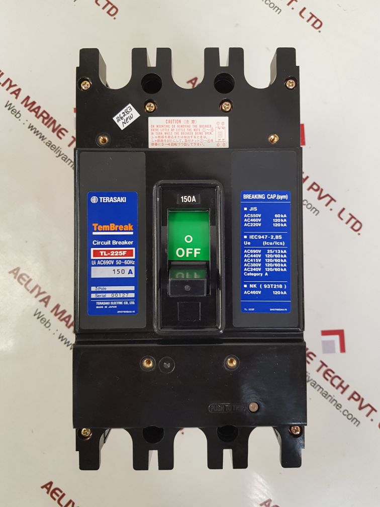 Terasaki tl-225f 3-pole circuit breaker Used