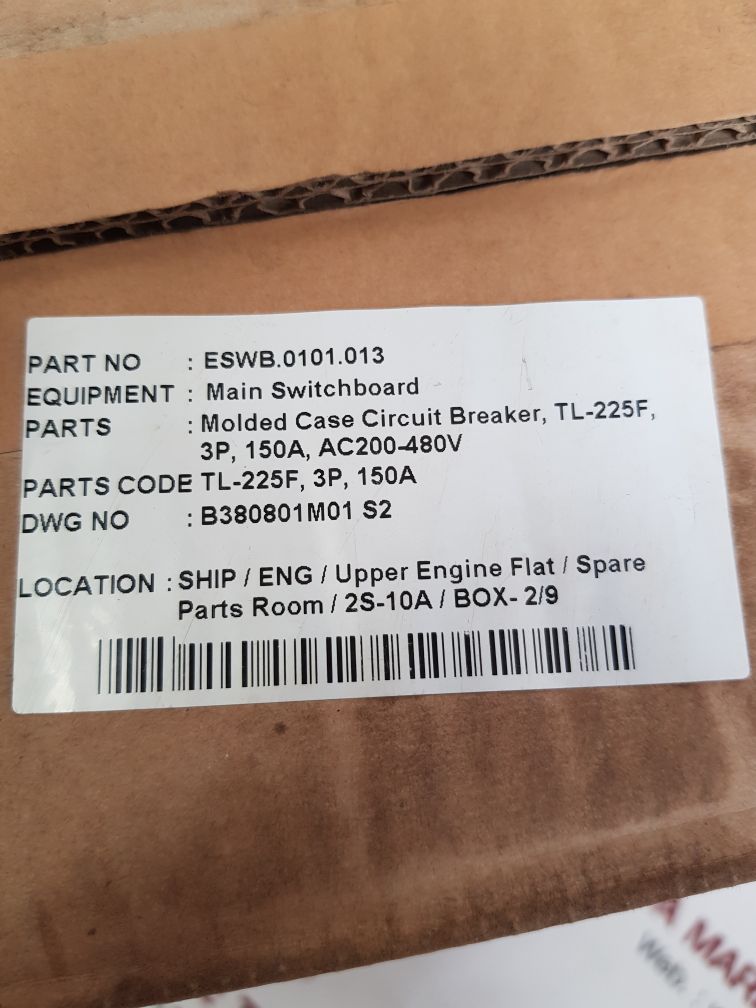 Terasaki tl-225f 3-pole circuit breaker Used