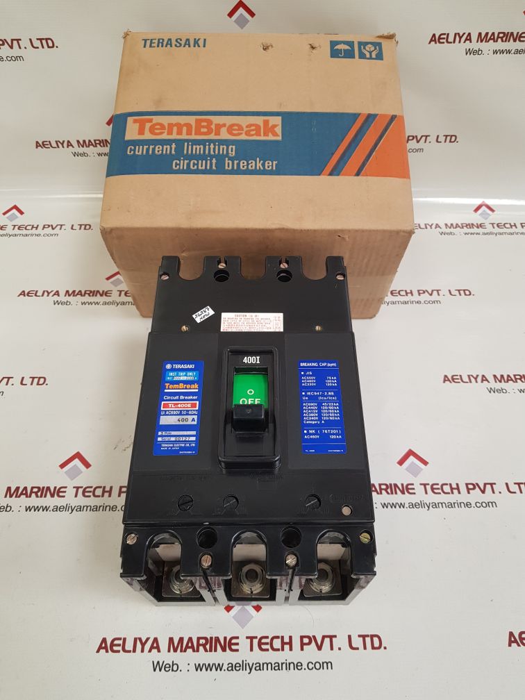 Terasaki tl-400e 3-pole circuit breaker 400a