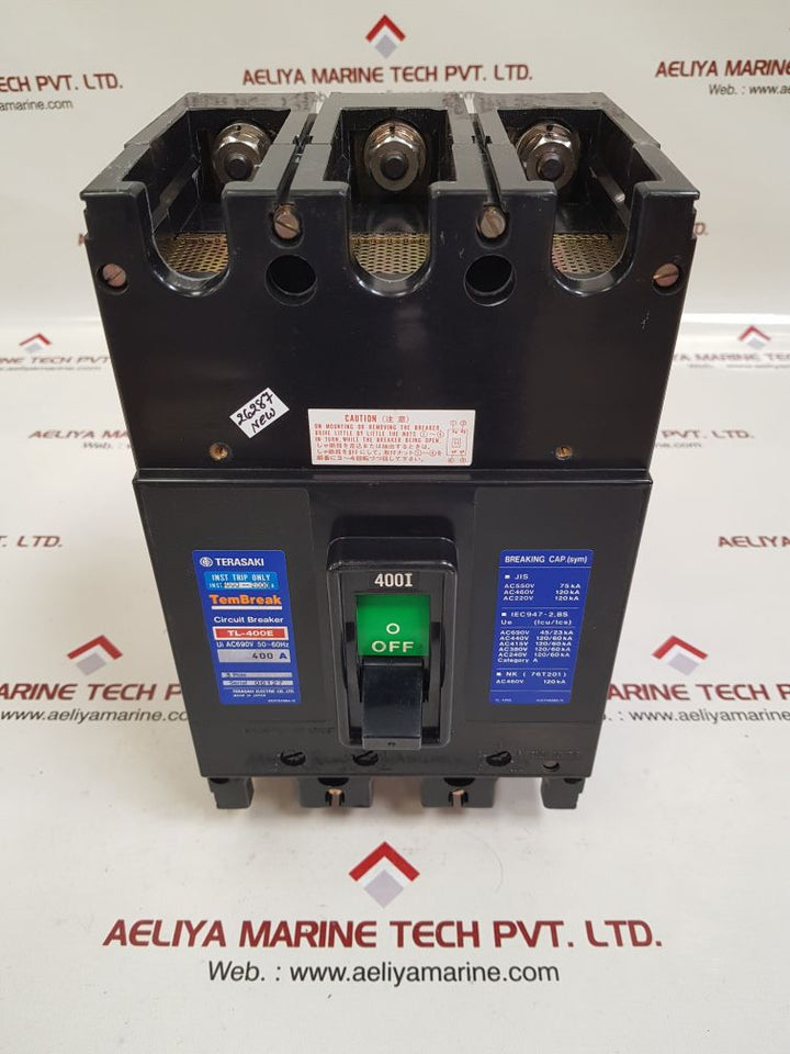Terasaki tl-400e 3-pole circuit breaker 400a