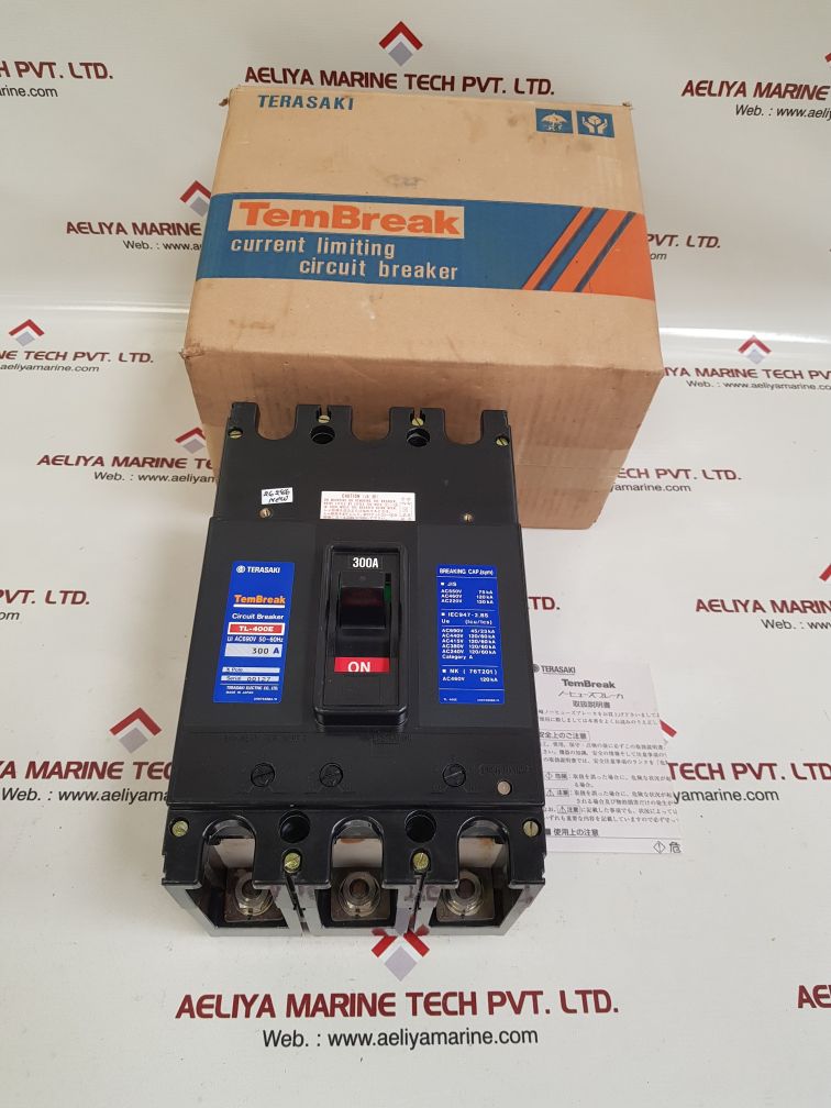 Terasaki tl-400e 3-pole circuit breaker 300a