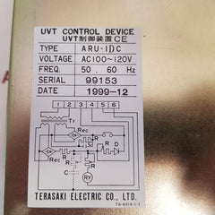 Terasaki aru-idc uvt control device ac100~120v 50-60hz