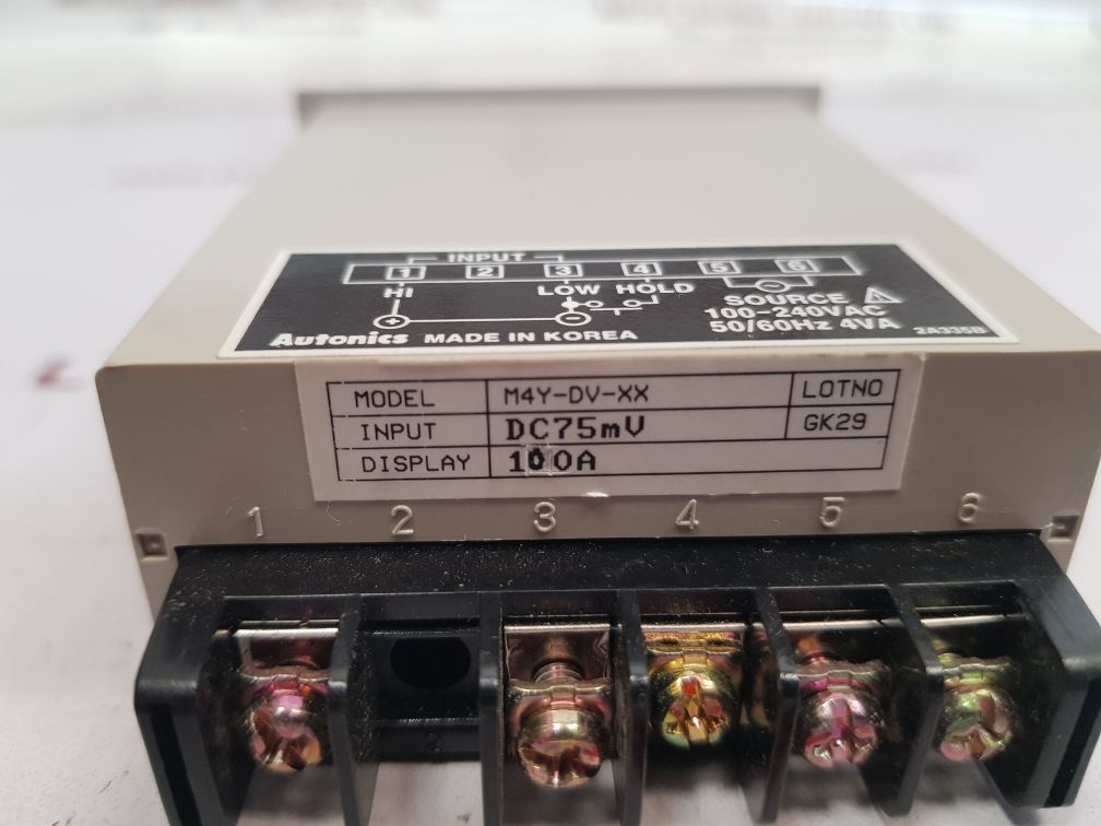 Autonics m4y-dv-xx panel meter