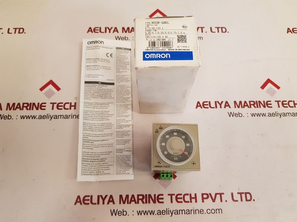 Omron h3cr-g8el timer relay 0.5s-120s
