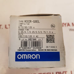 Omron h3cr-g8el timer relay 0.5s-120s
