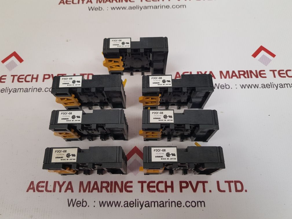 Lot Of 9X Omron P2Cf-08 Connecting Relay Socket Base 1535Yk