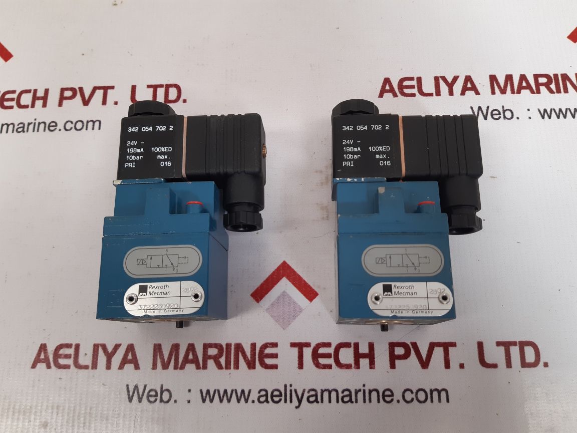 Rexroth 372 225 092 0 /342 054 702 2 pneumatic solenoid valve