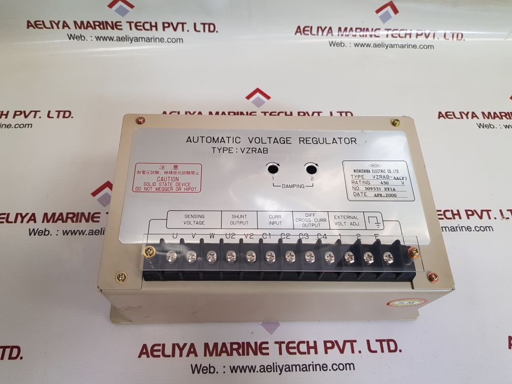 Nishishiba electric vzrab-4a(p)automatic voltage regulator