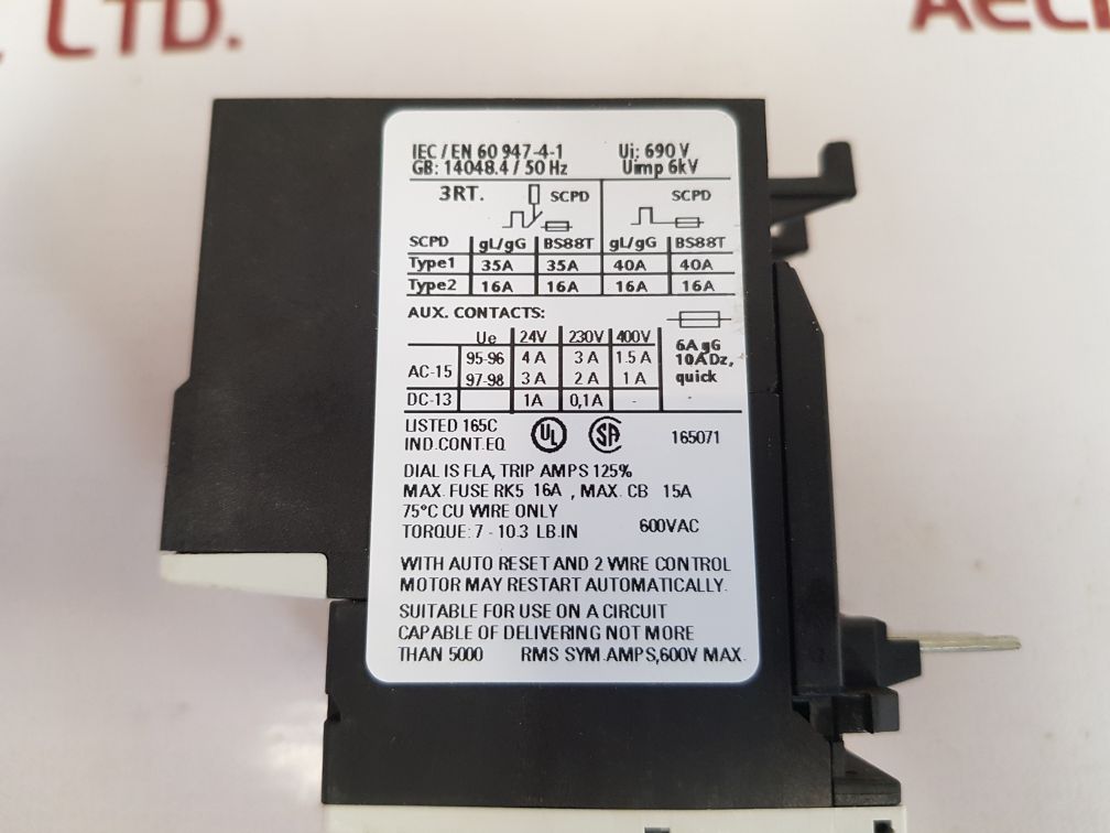 Siemens sirius 3ru1116-1eb0 circuit breaker New

