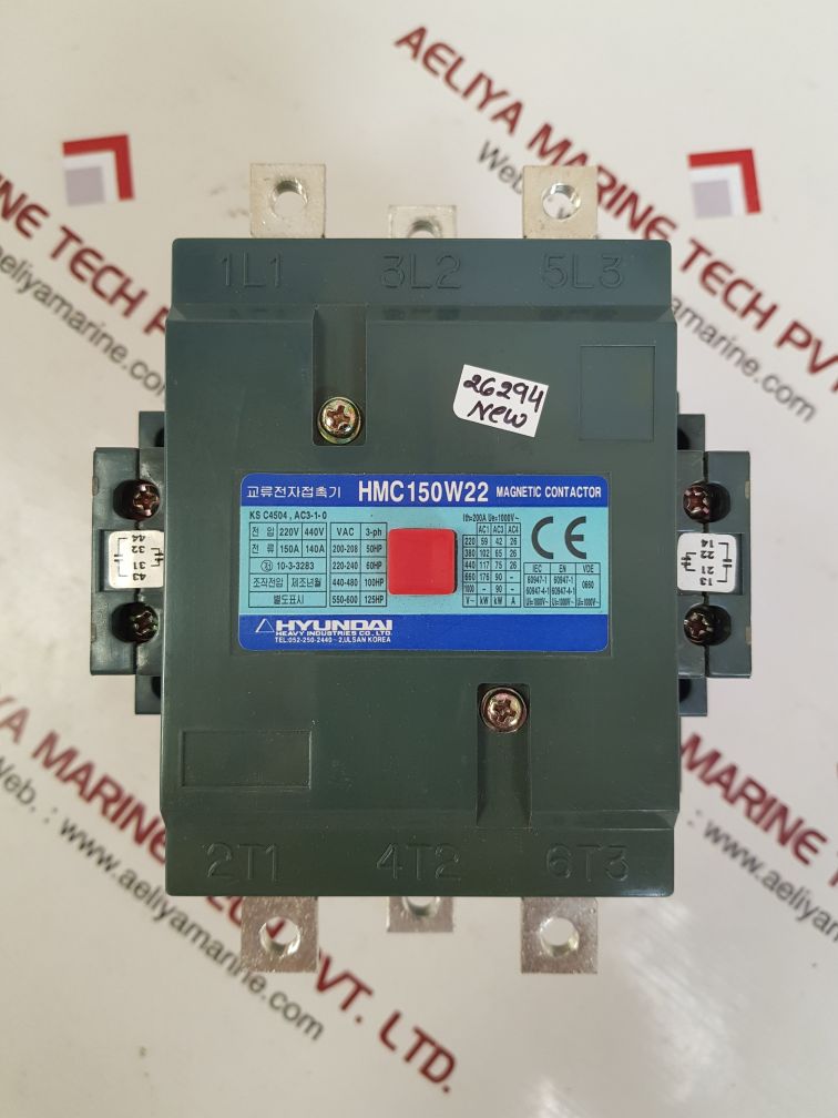 Hyundai hmc150w22 magnetic contactor