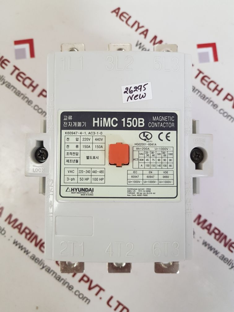 Hyundai himc 150b magnetic contactor