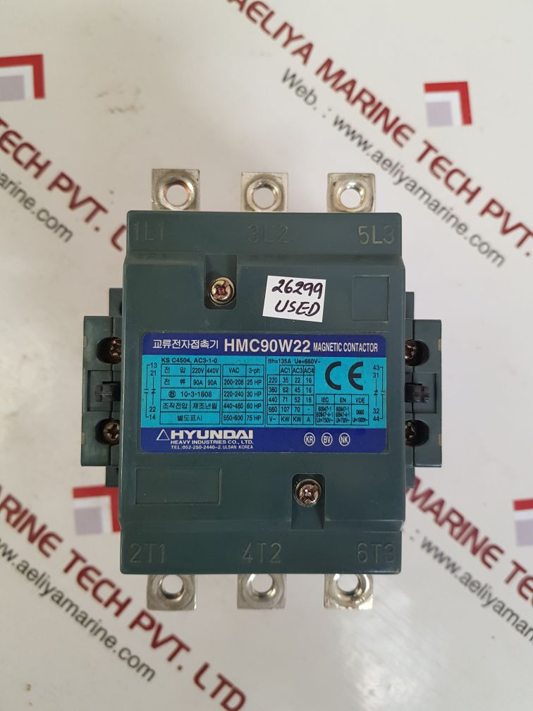 Hyundai hmc90w22 magnetic contactor