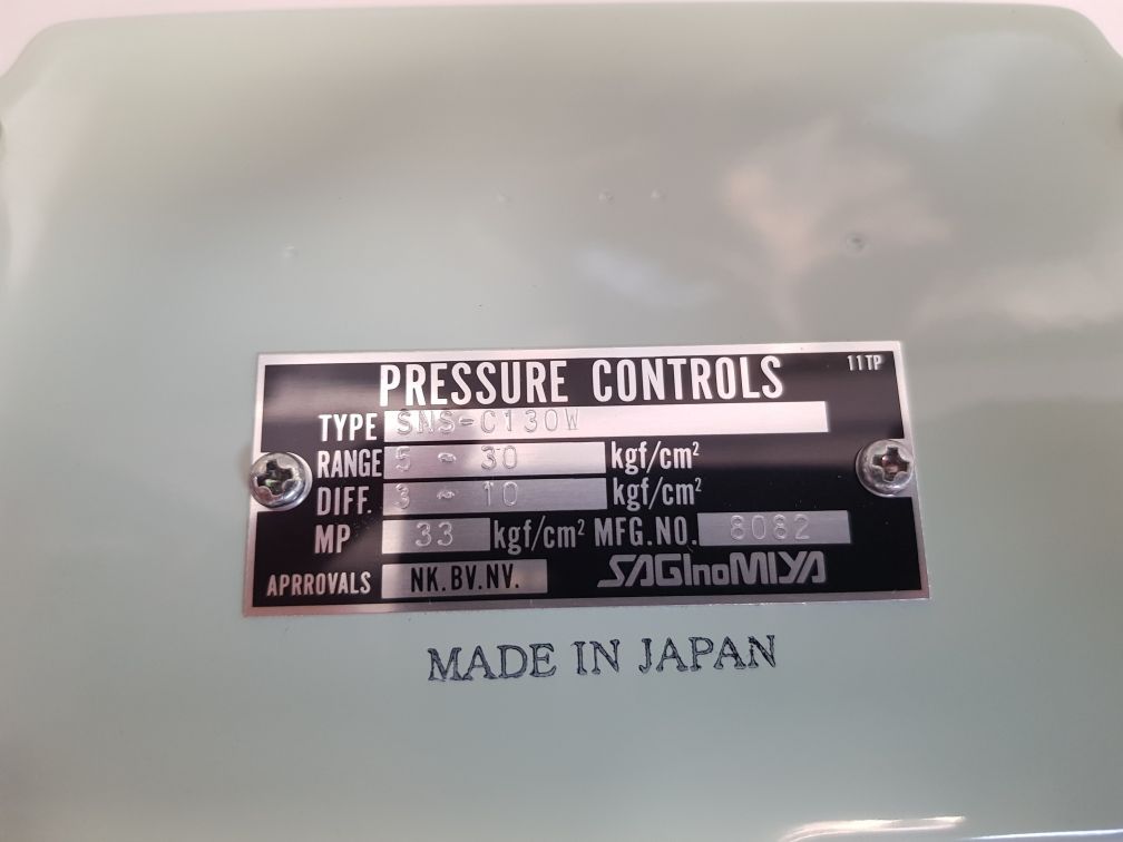 Saginomiya sns-c130w pressure switch

