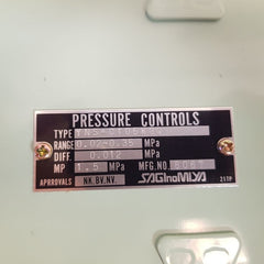 Saginomiya yns-c106wgq pressure switch range 0.02~ 0.35 mpa
