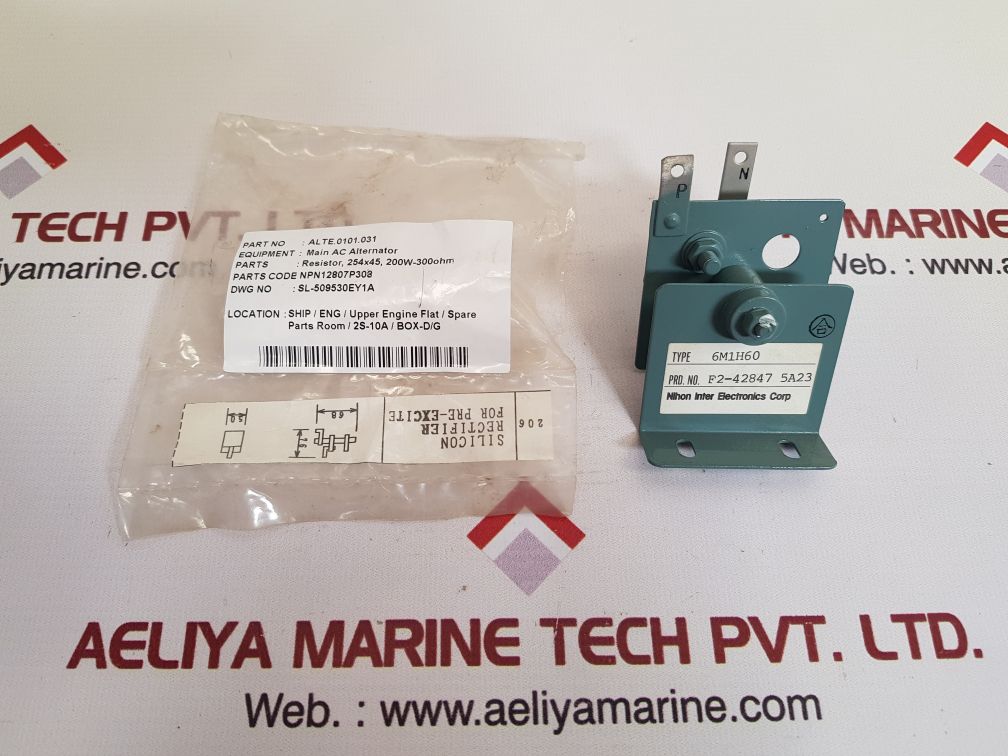 Nihon 6m1h60 main ac alternator
