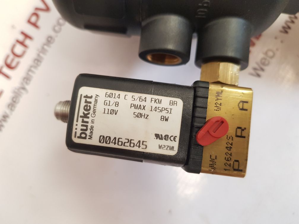 Burkert syst 2000 solenoid valve 00462645 w2zml
