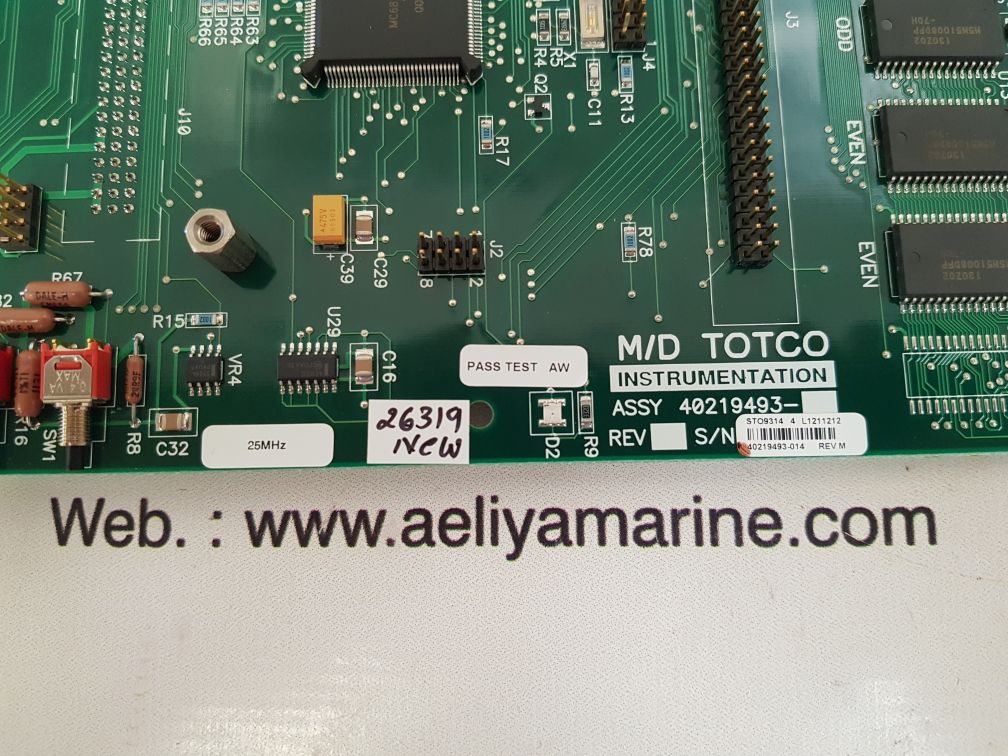 M/d totco 40219493 rev m pcb board 219494-001