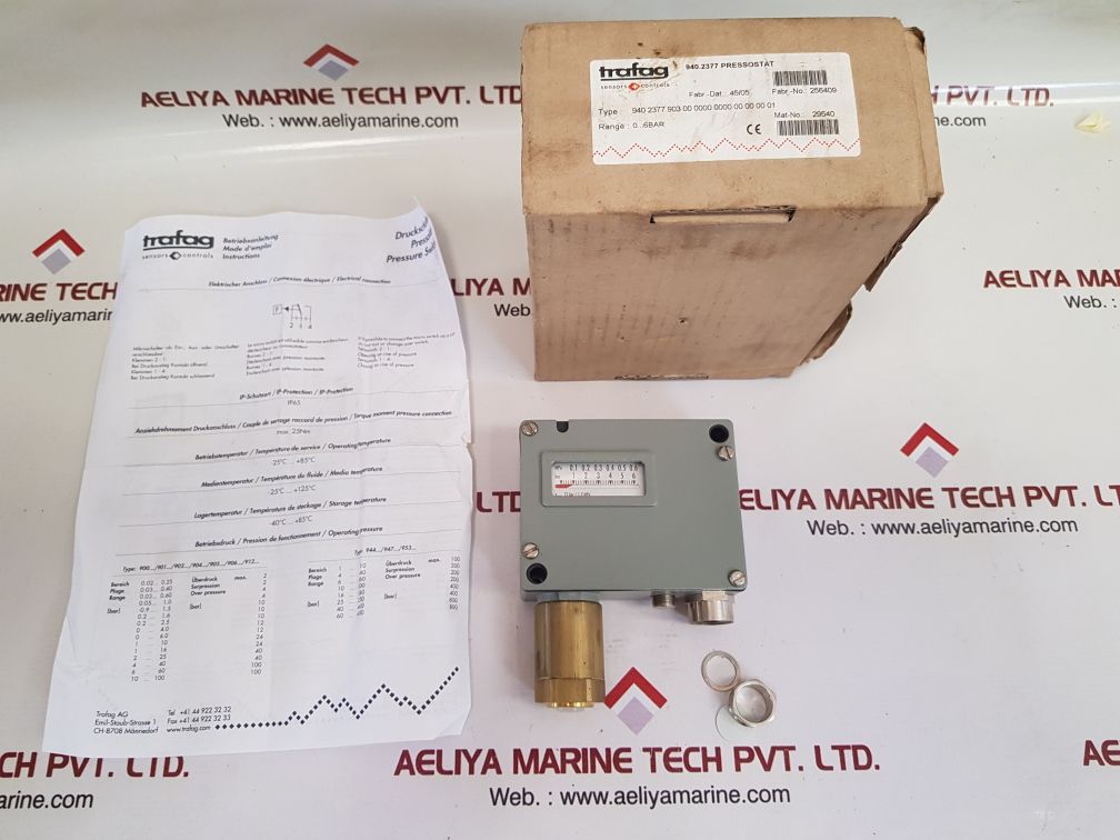 Trafag 940.2377.903 pressure switch 0...6 bar
