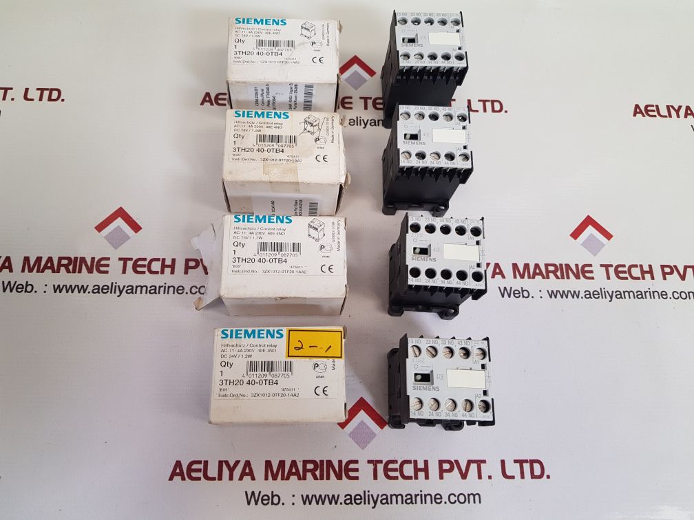 Siemens 3th2040-0tb4 contactor relay
