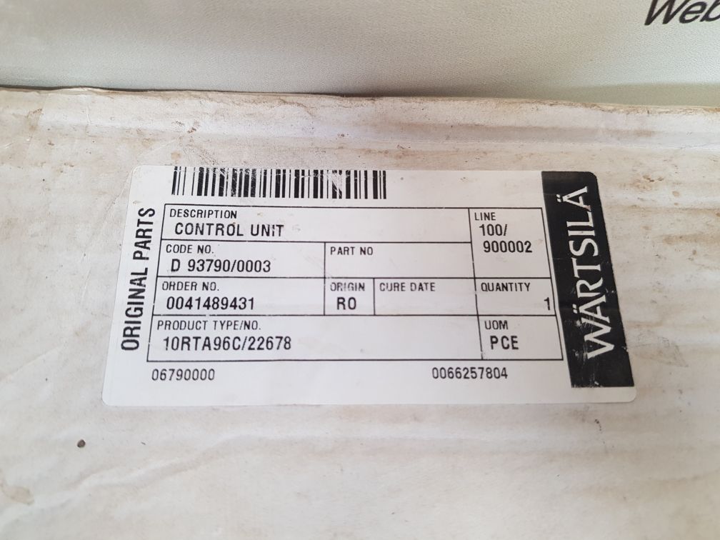 Wartsila rt-flex fcm-20 control unit New 

