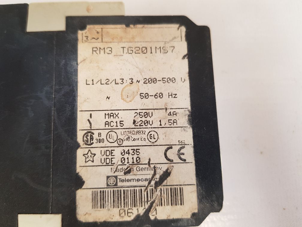 Telemecanique rm3_tg201ms7 relay

