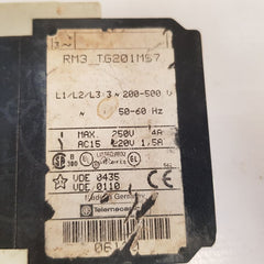 Telemecanique rm3_tg201ms7 relay
